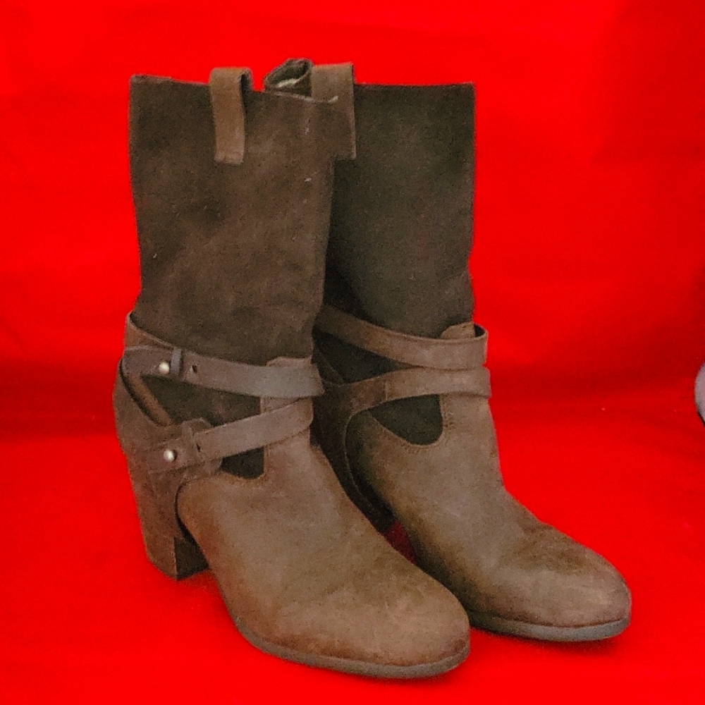 Ralph Lauren Denim Supply brown boots sz 8